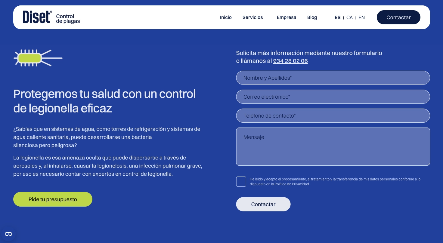 Diset Control de Plagas – imagen 1